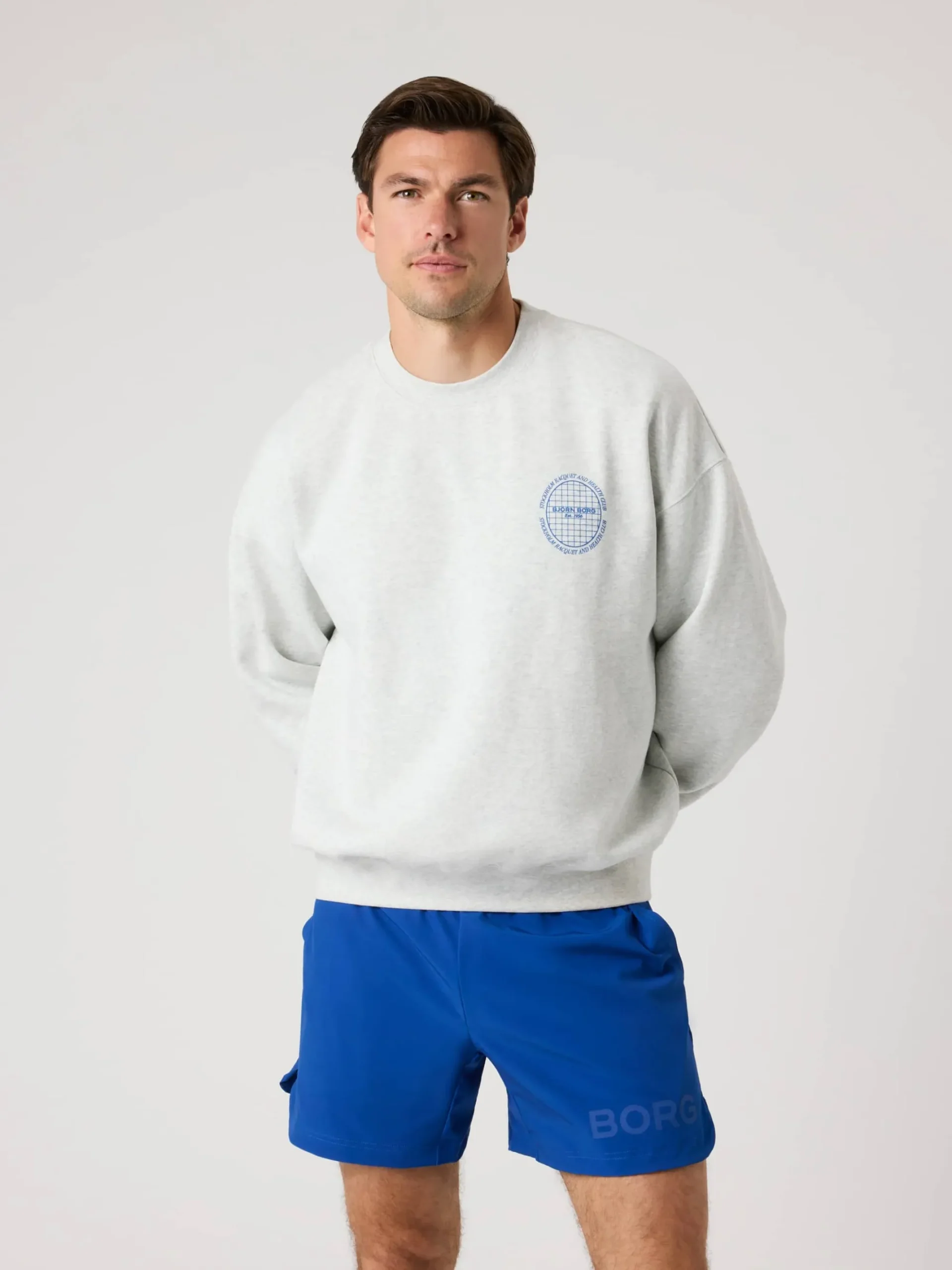 Björn Borg Tröjor|Vardag & Loungewear * Ace Overized weathirt Ultra Light Grey Melange