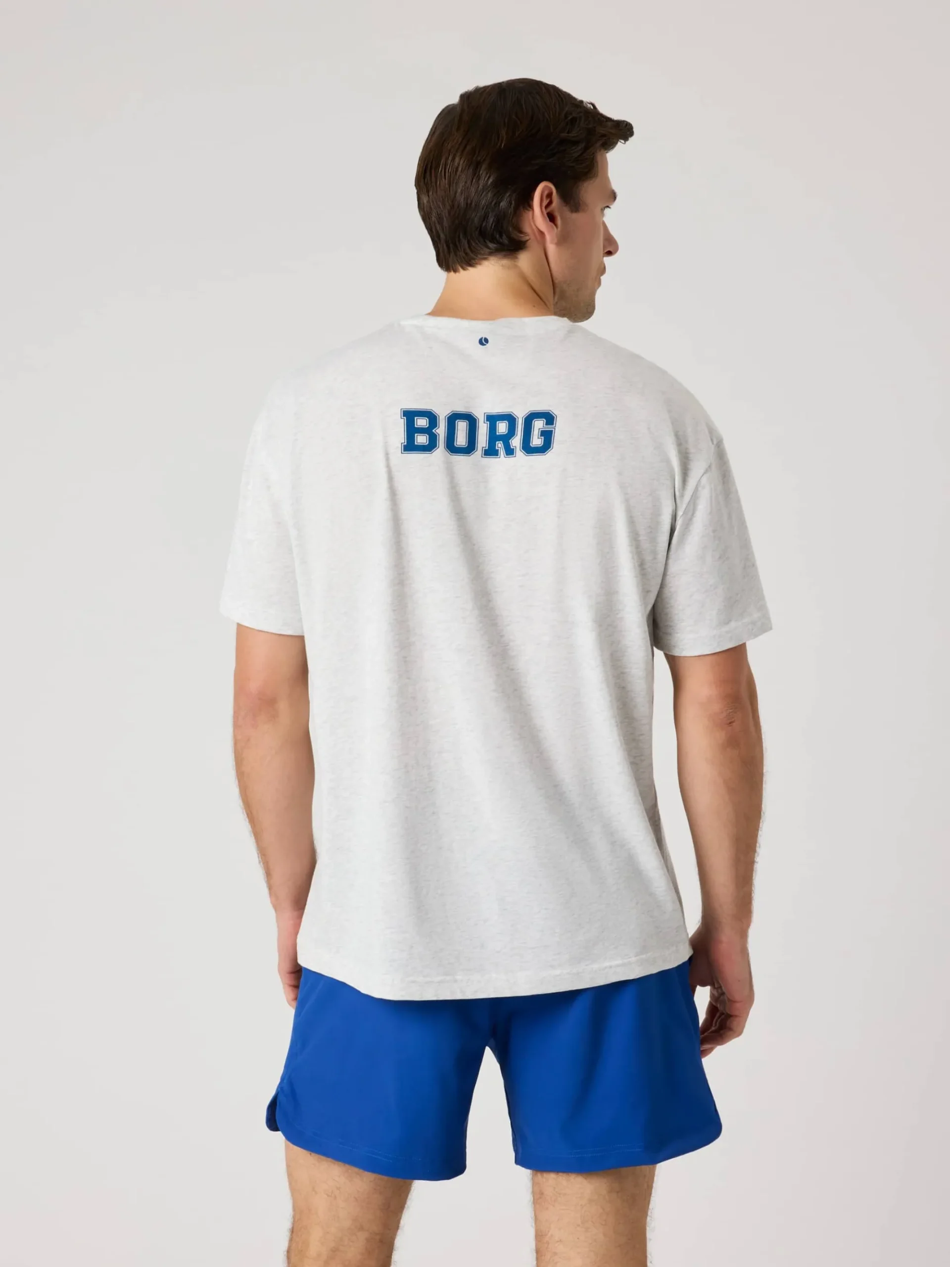 Björn Borg T-Shirts|Tennis & Padel * Ace Overized T-hirt Ultra Light Grey Melange