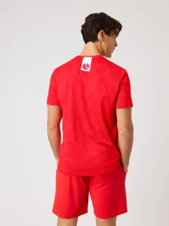 Björn Borg T-Shirts|Tennis & Padel * Ace Perforance T-hirt Flame Scarlet