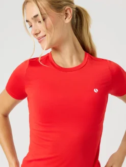 Björn Borg T-Shirts|Tennis & Padel * Ace i T-hirt Flame Scarlet