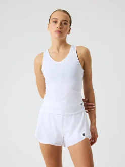 Björn Borg Toppar|Tennis & Padel * Ace V Neck Tank Top Brilliant White