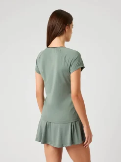 Björn Borg T-Shirts * Ace V-Neck T-hirt Agave Green