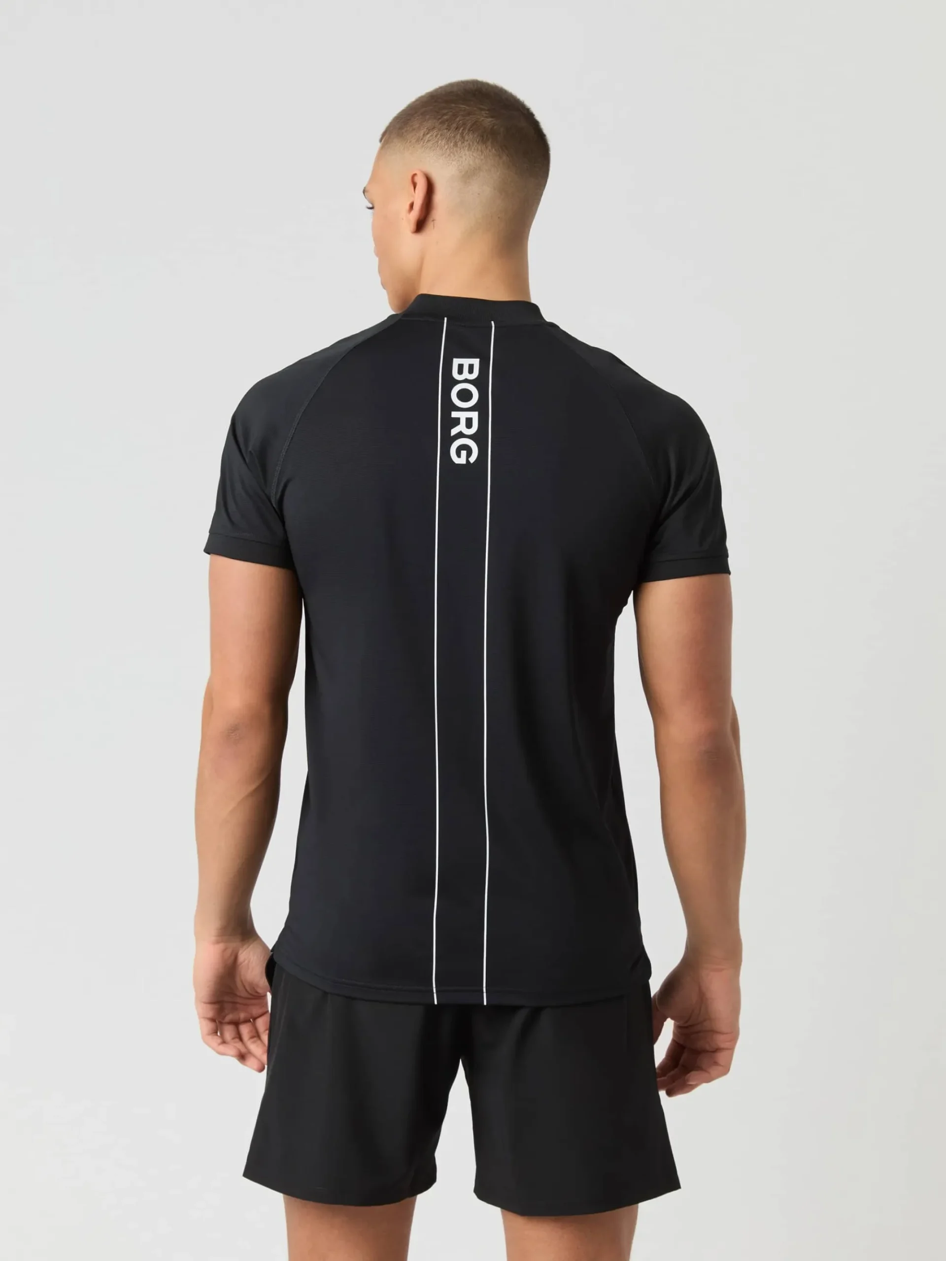 Björn Borg Pikétröjor|Tennis & Padel * Ace Zip Poo hirt Black Beauty
