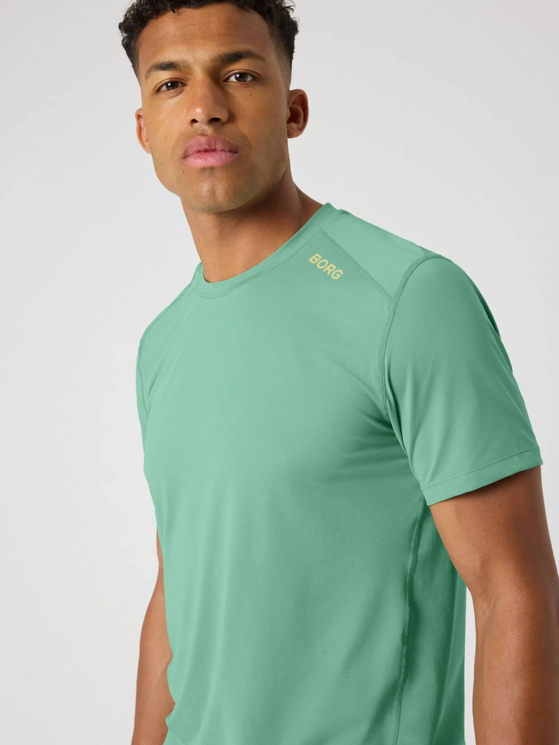 Björn Borg T-Shirts|Gym & Träning * Borg Athetic T-hirt Malachite Green