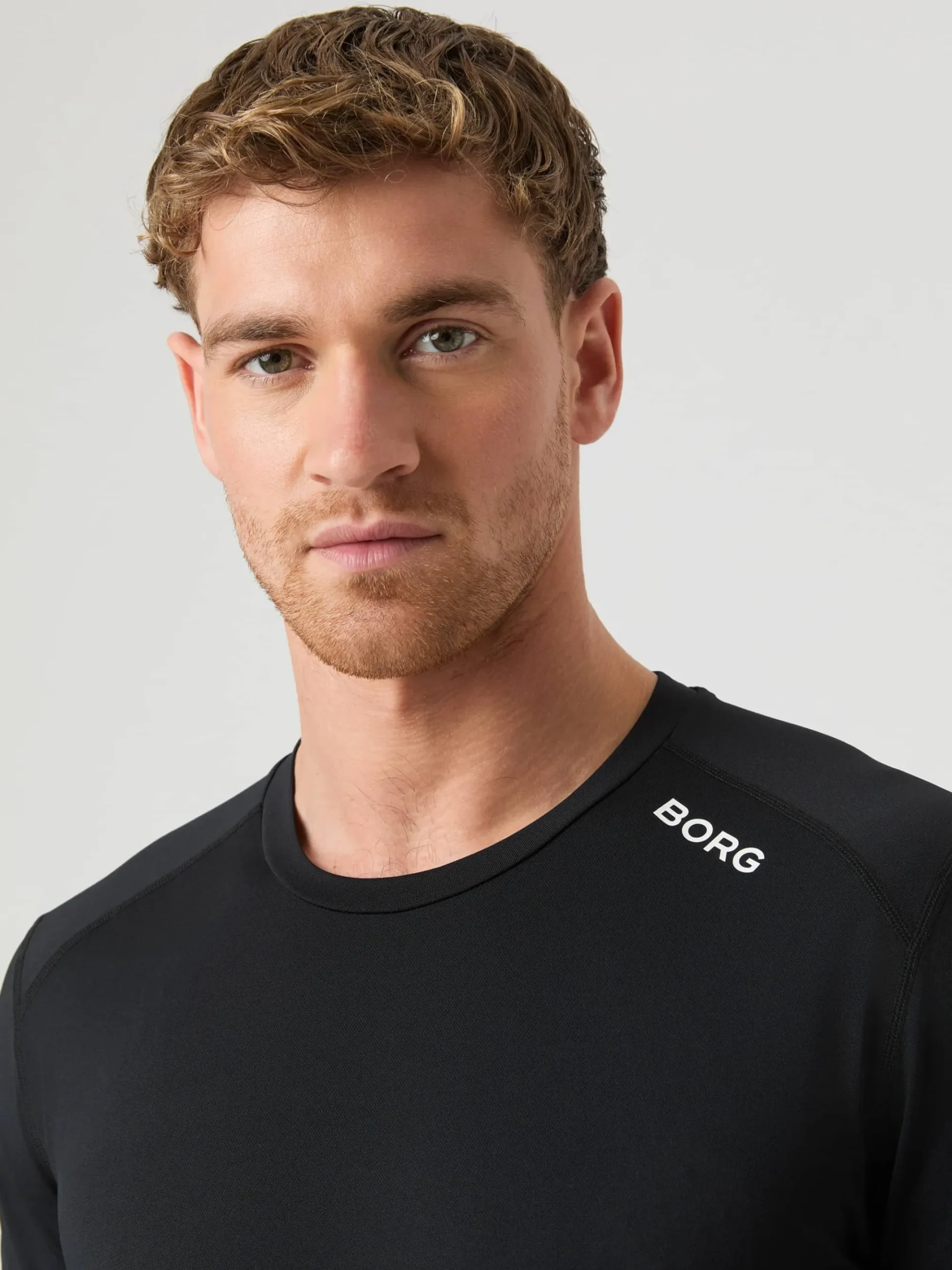 Björn Borg T-Shirts|Gym & Träning * Borg Athetic T-hirt Black Beauty