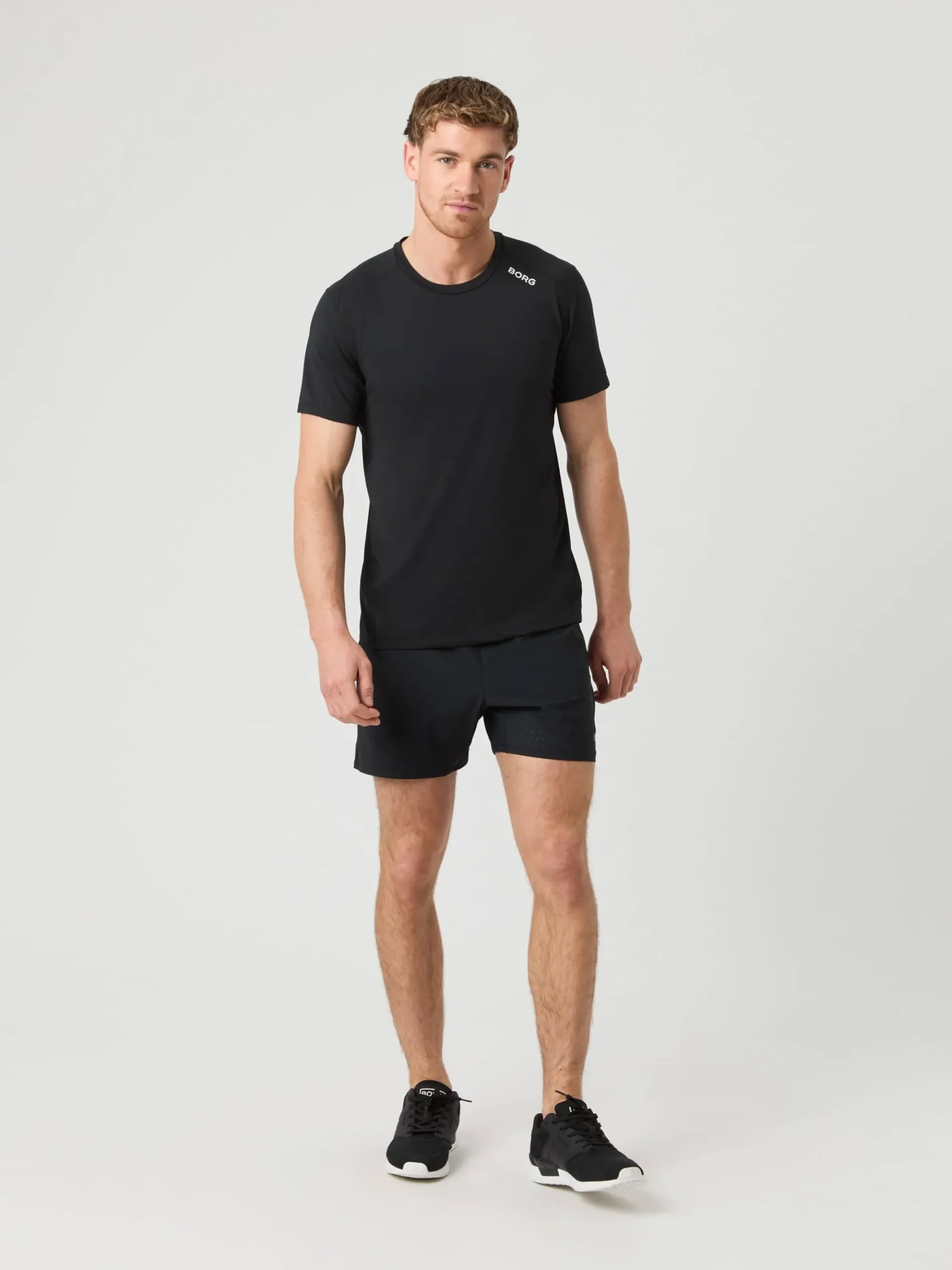Björn Borg T-Shirts|Gym & Träning * Borg Athetic T-hirt Black Beauty