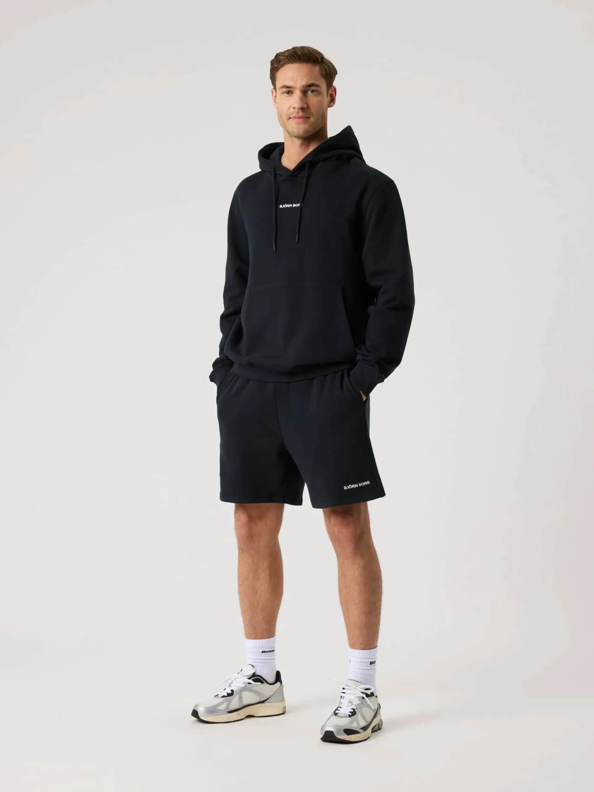 Björn Borg Gym & Träning|Hoodies * Borg Caic Hoodie Black Beauty