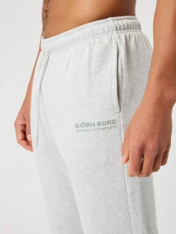 Björn Borg Byxor * Borg Caic Print weatpant Ultra Light Grey Melange