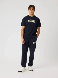 Björn Borg Vardag & Loungewear|Byxor * Borg Caic Print weatpant Night Sky