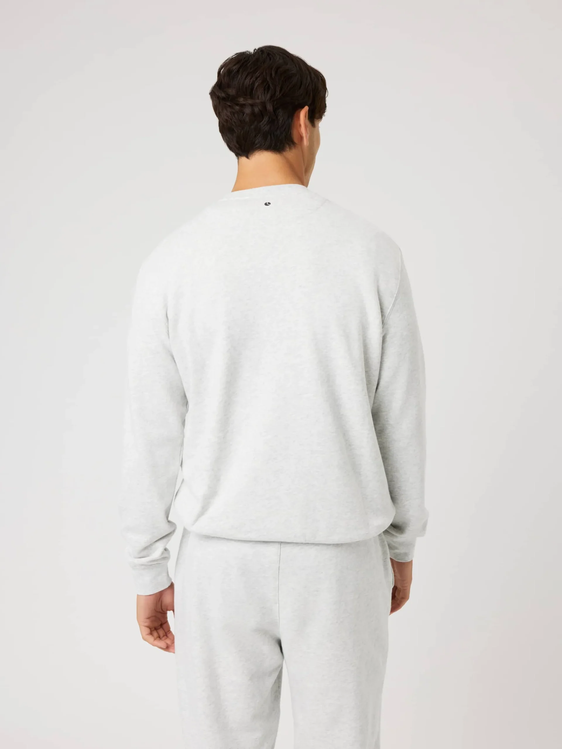 Björn Borg Tröjor|Vardag & Loungewear * Borg Caic Print weathirt Ultra Light Grey Melange