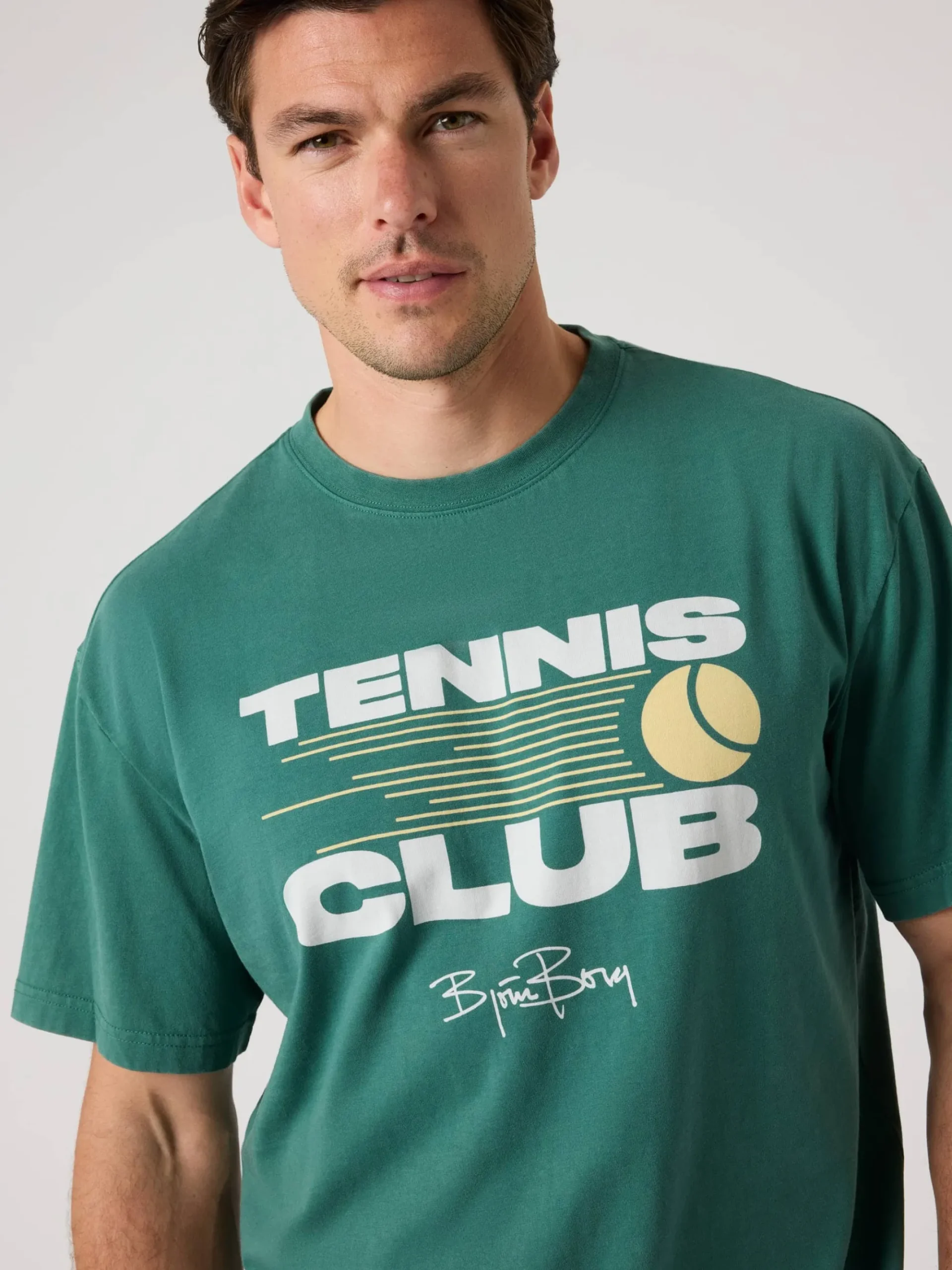 Björn Borg T-Shirts|Vardag & Loungewear * Borg Caic Print T-hirt Mallard Green