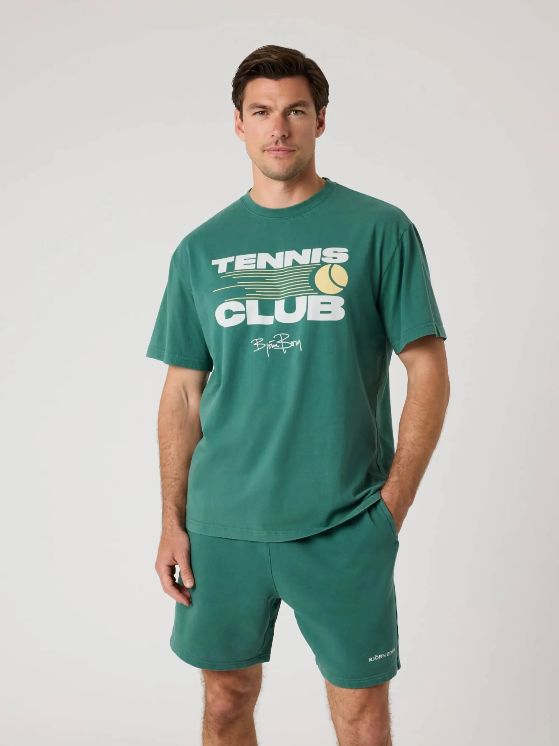 Björn Borg T-Shirts|Vardag & Loungewear * Borg Caic Print T-hirt Mallard Green