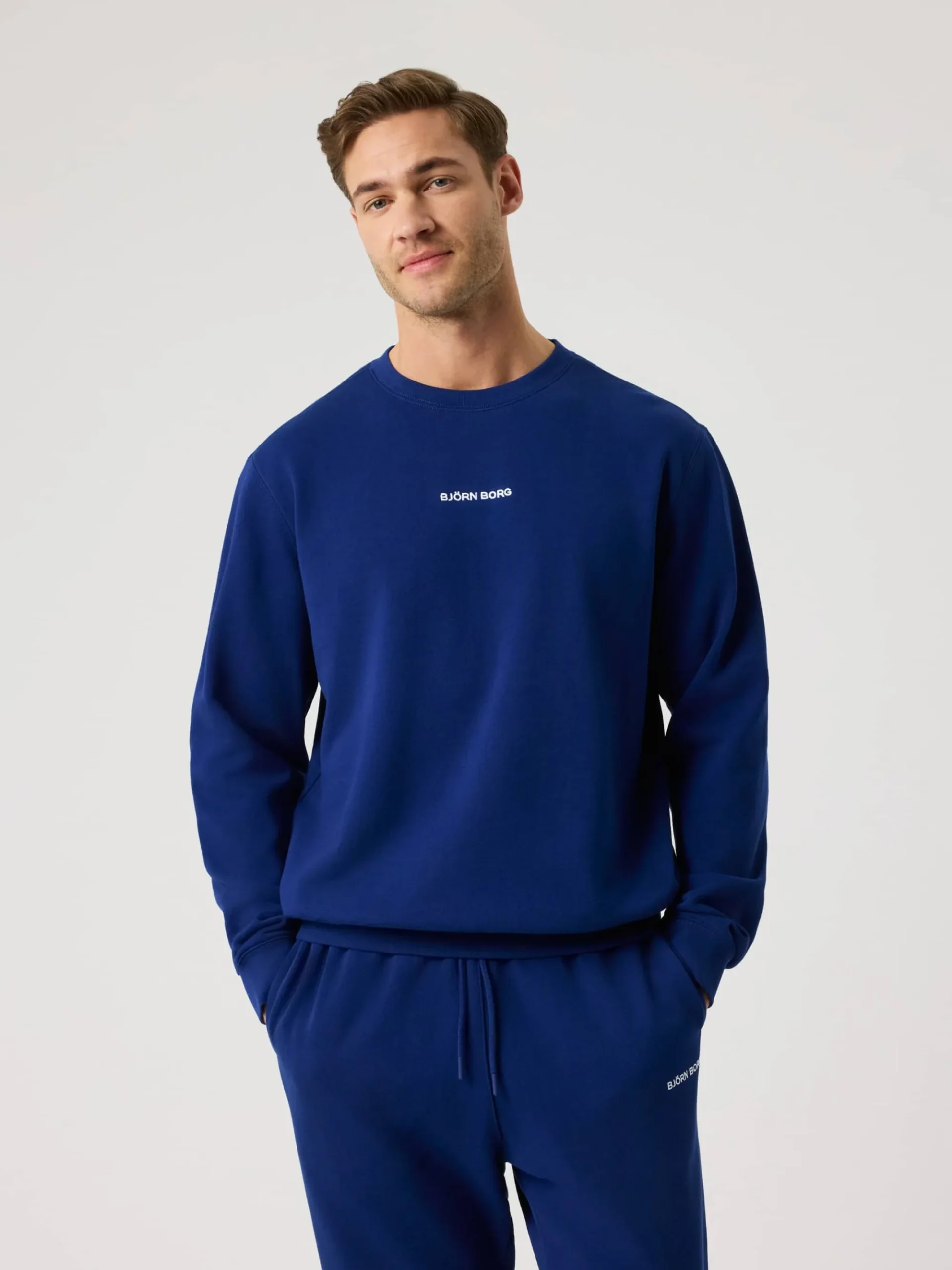 Björn Borg Gym & Träning|Tröjor * Borg Caic weathirt Blue Depths