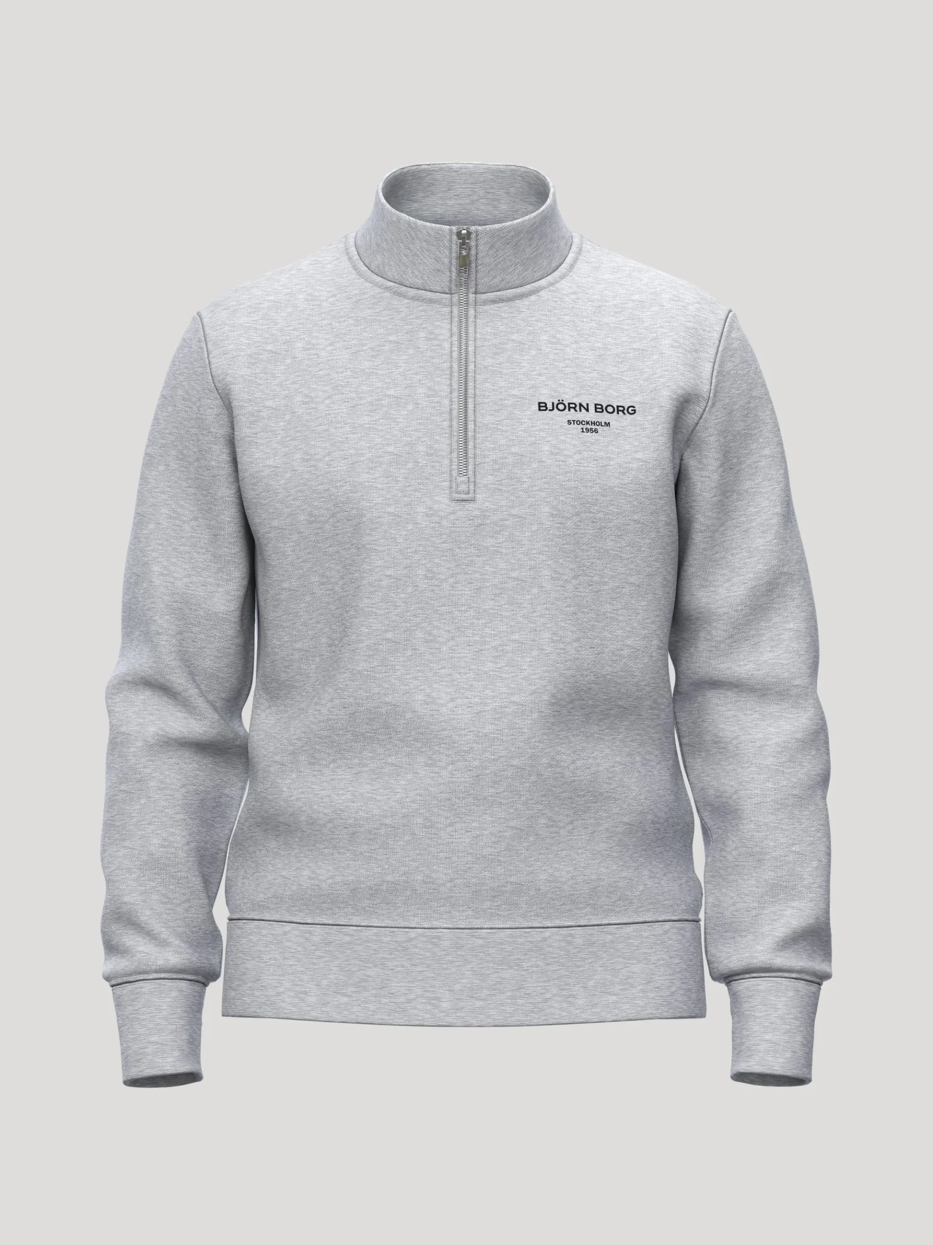 Björn Borg Tröjor|Vardag & Loungewear * Borg Eentia 1 Haf Zip Gråmelerad