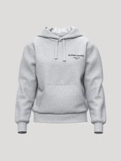 Björn Borg Hoodies|Vardag & Loungewear * Borg Eentia 1 Hoodie Gråmelerad