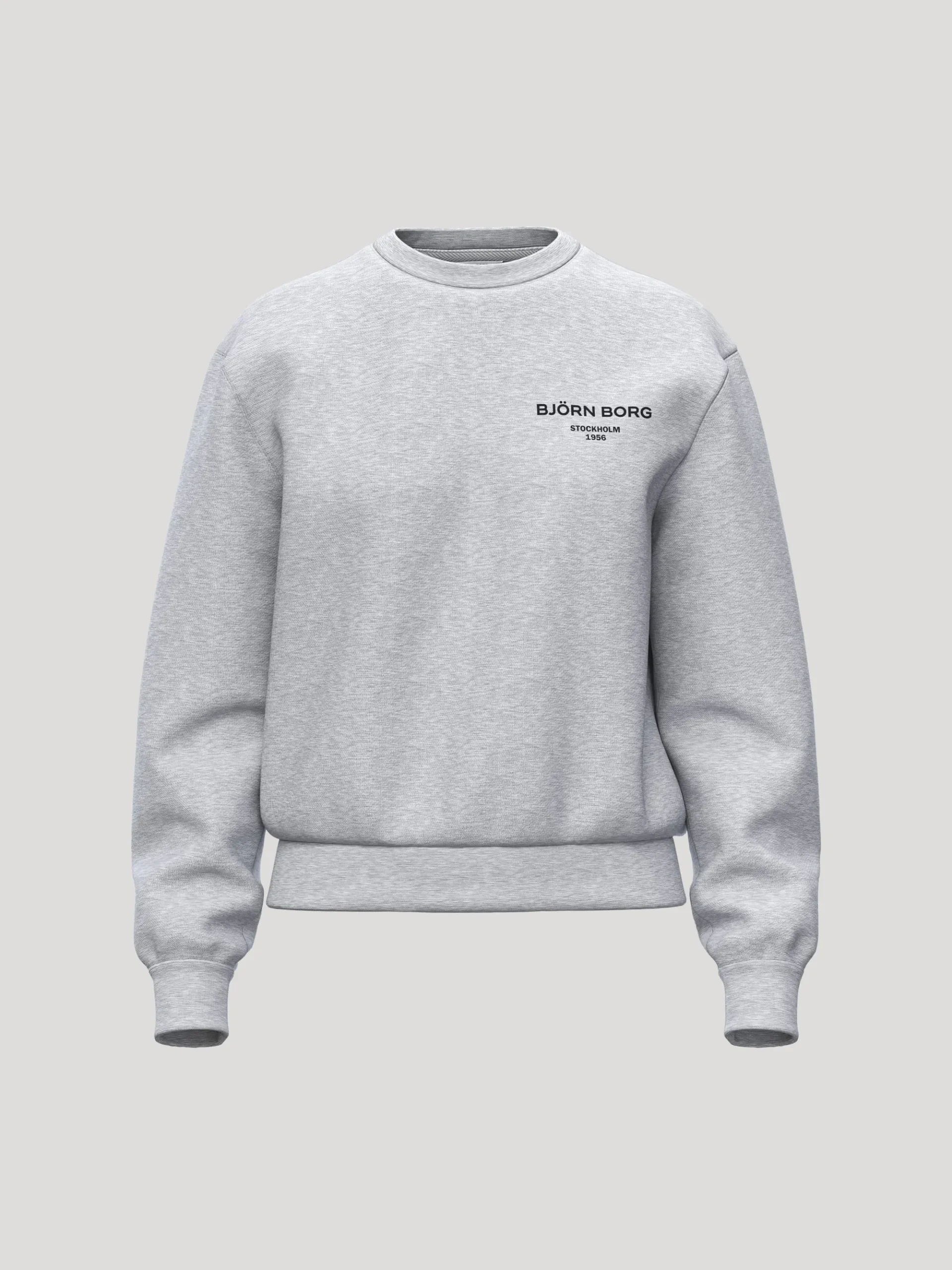 Björn Borg Tröjor|Vardag & Loungewear * Borg Eentia 1 weathirt Gråmelerad