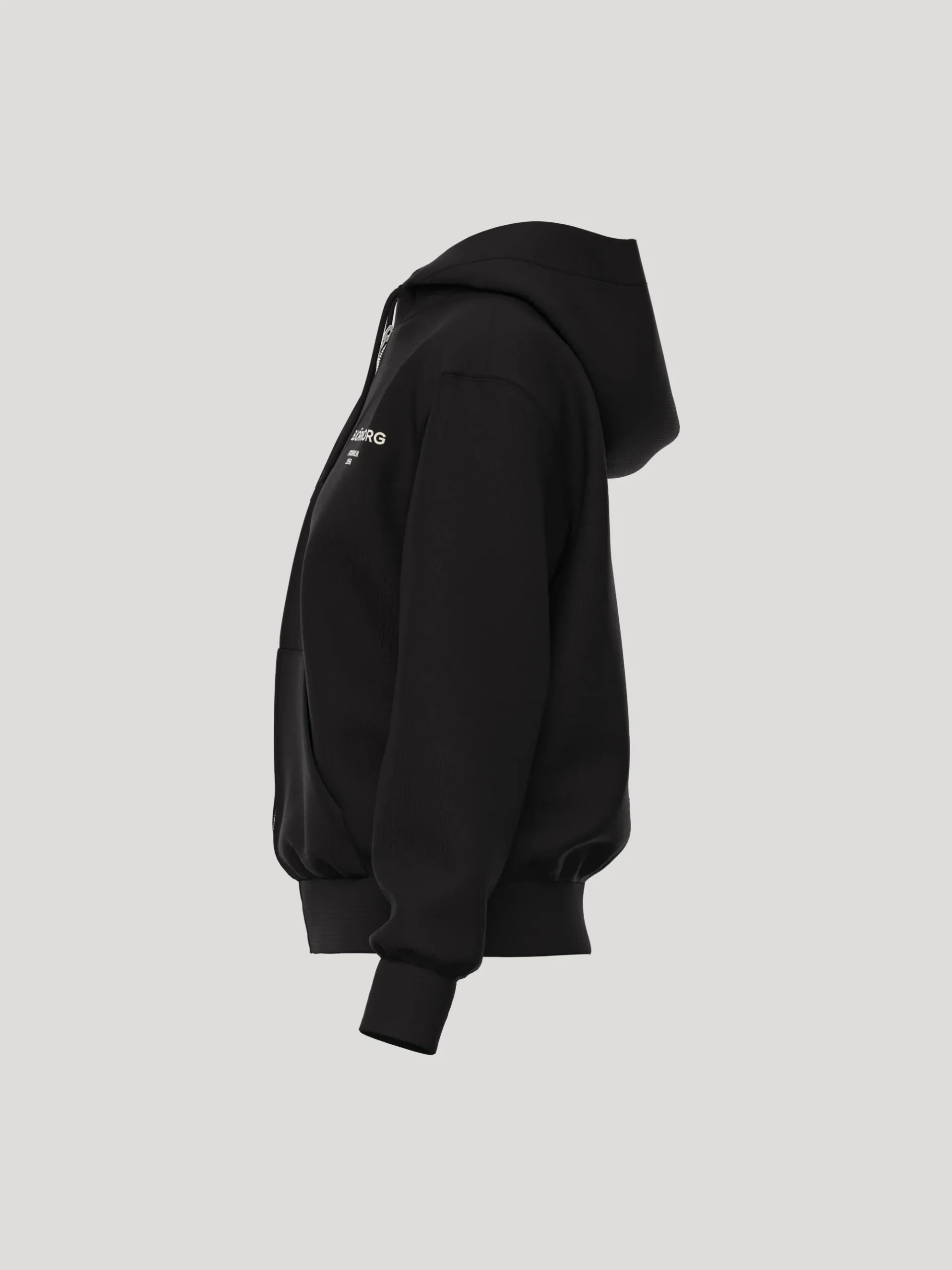Björn Borg Hoodies|Vardag & Loungewear * Borg Eentia 1 Zip Hoodie Black Beauty