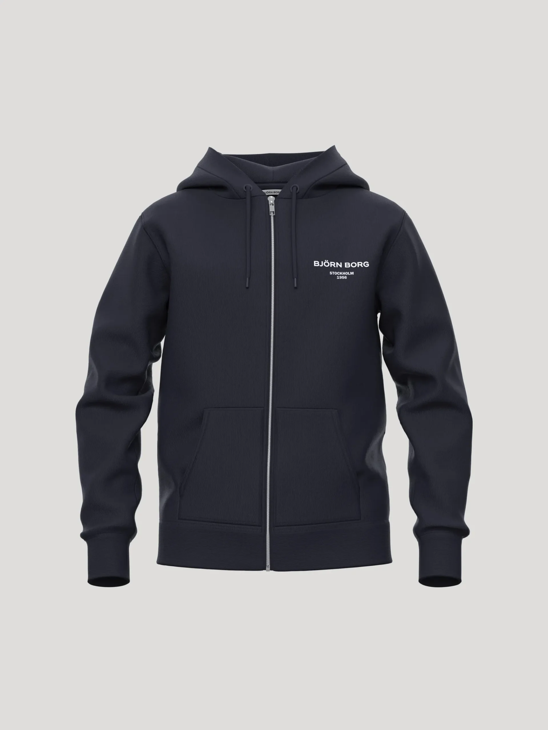 Björn Borg Hoodies & Tröjor * Borg Essential 1 Zip Hoodie Night Sky