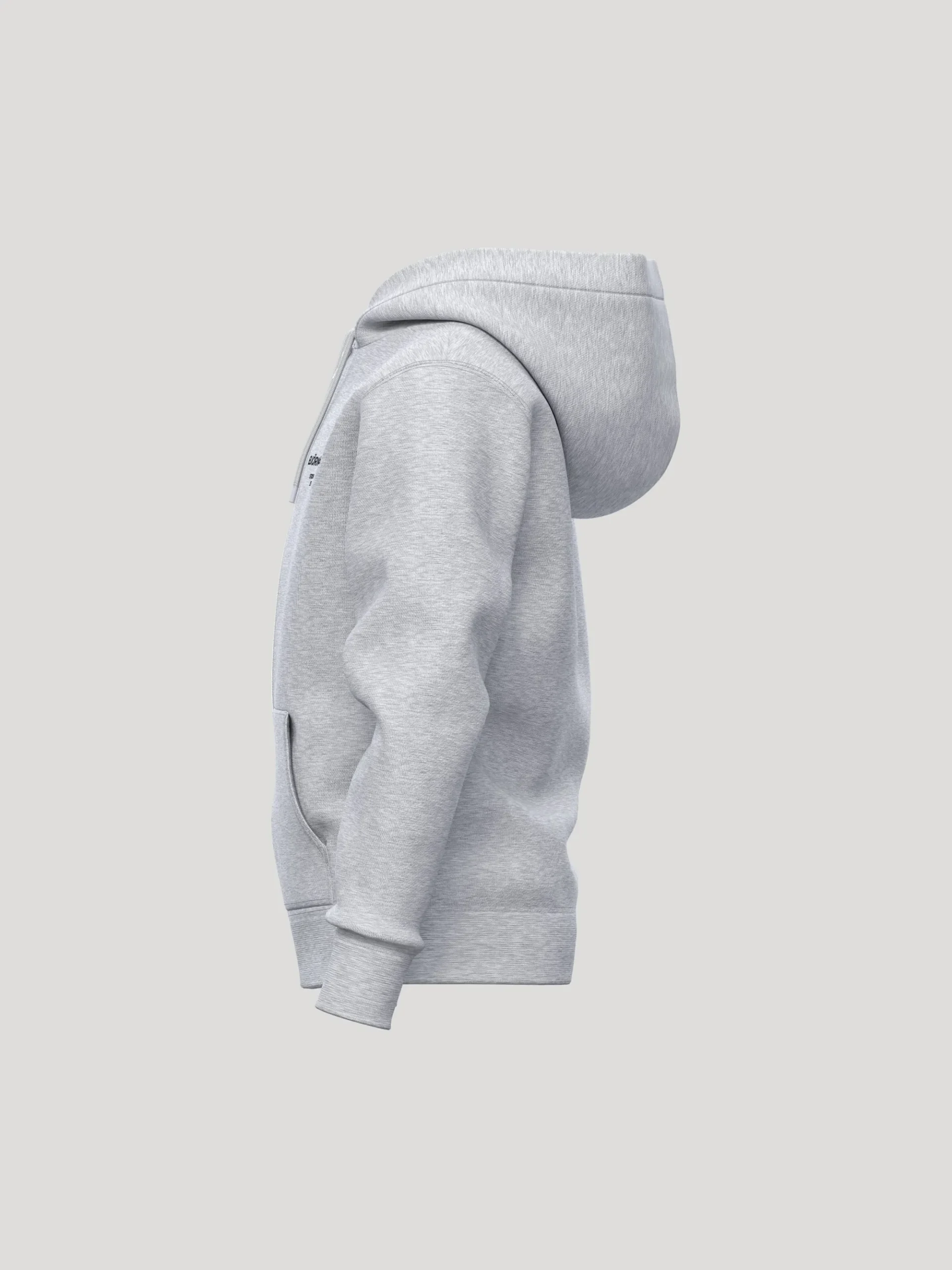 Björn Borg Hoodies & Tröjor * Borg Essential 1 Zip Hoodie Gråmelerad