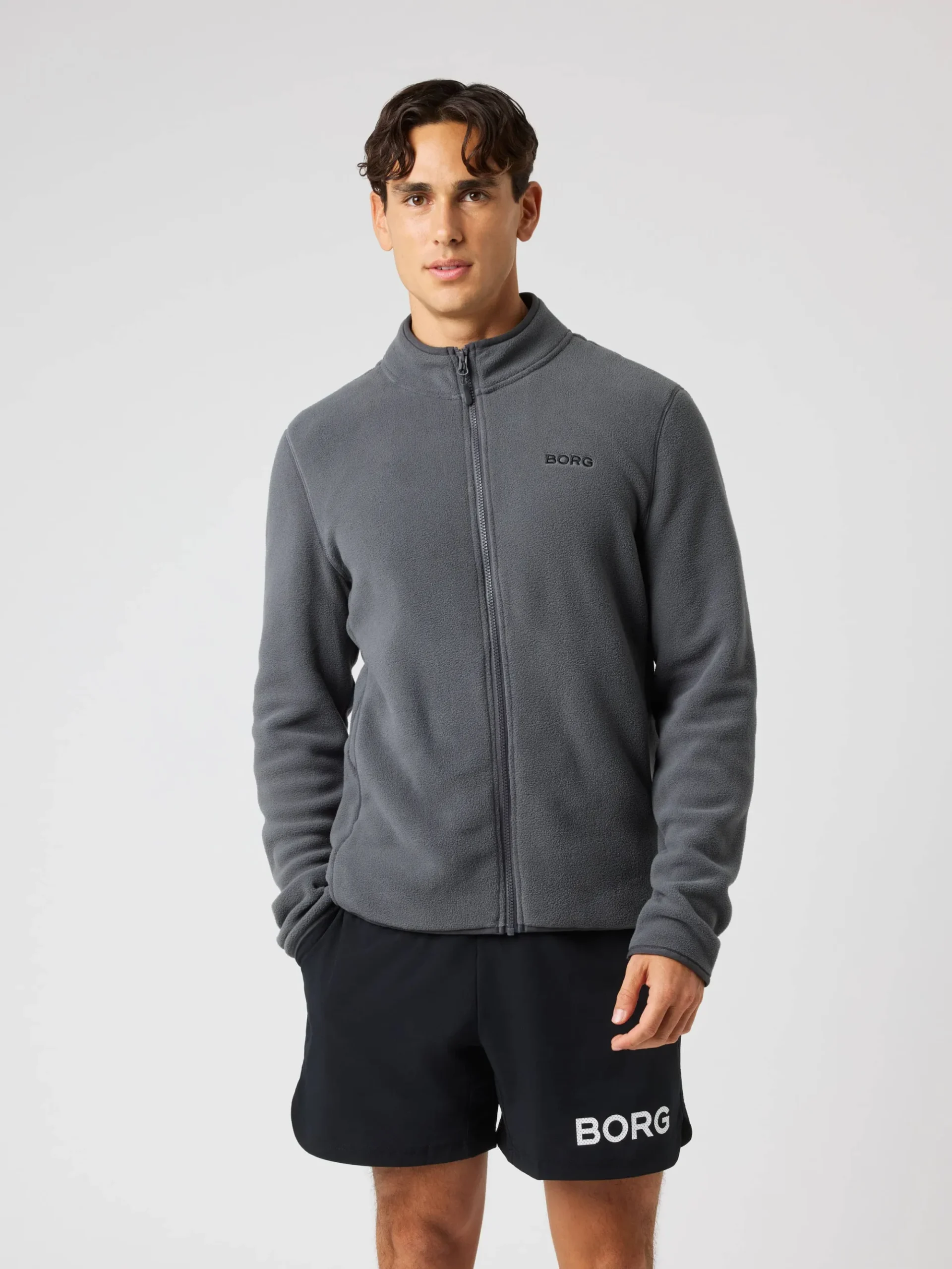 Björn Borg Jackor|Vardag & Loungewear * Borg Fu Zip Feece Asphalt