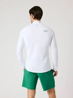 Björn Borg Tröjor|Golf * Borg Gof idayer Haf Zip Brilliant White