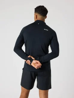 Björn Borg Tröjor|Golf * Borg Gof idayer Haf Zip Black Beauty