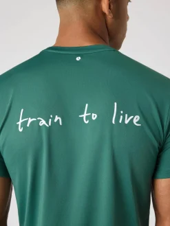 Björn Borg T-Shirts|Gym & Träning * Borg Graphic T-hirt Mallard Green