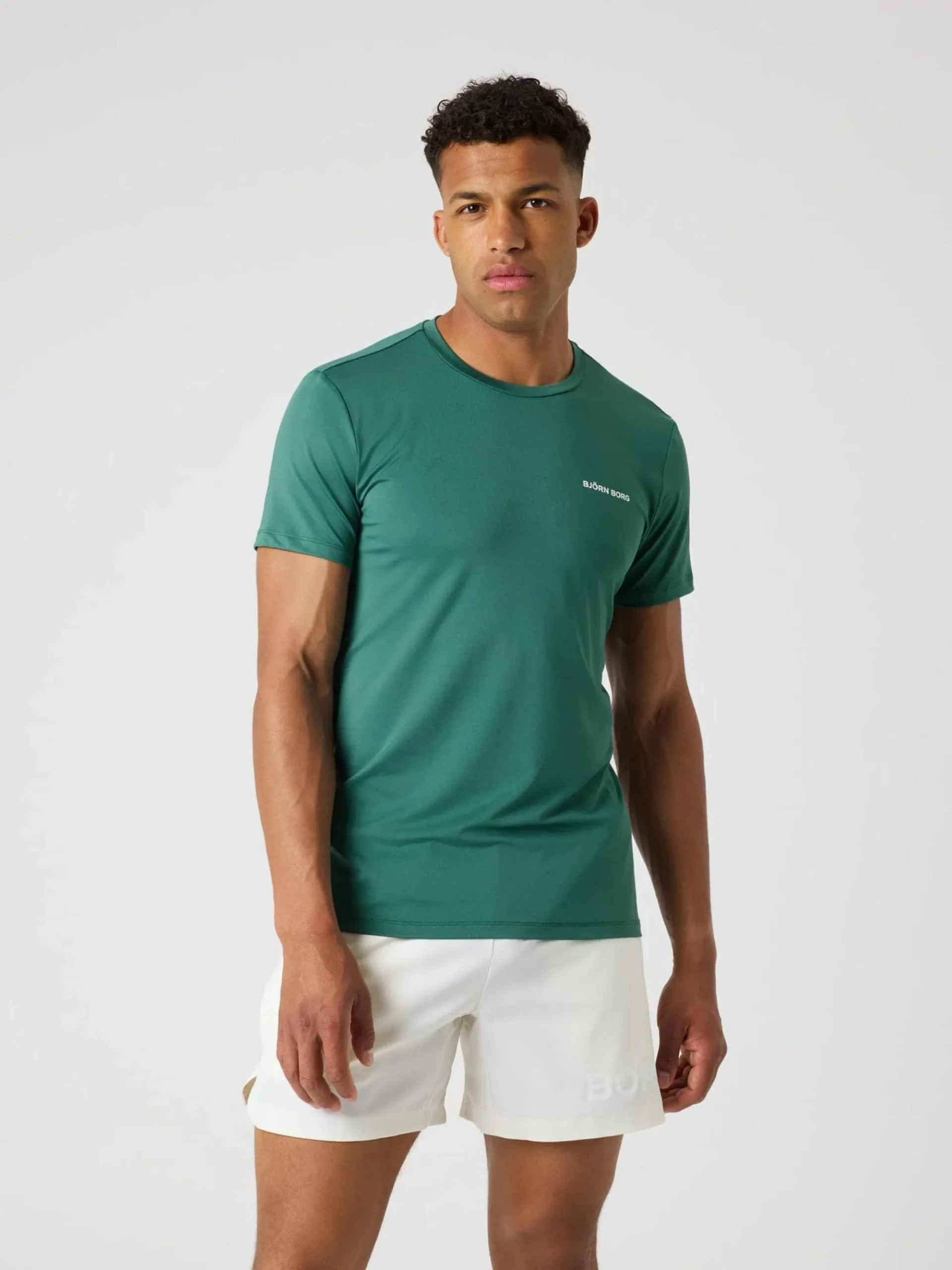 Björn Borg T-Shirts|Gym & Träning * Borg Graphic T-hirt Mallard Green