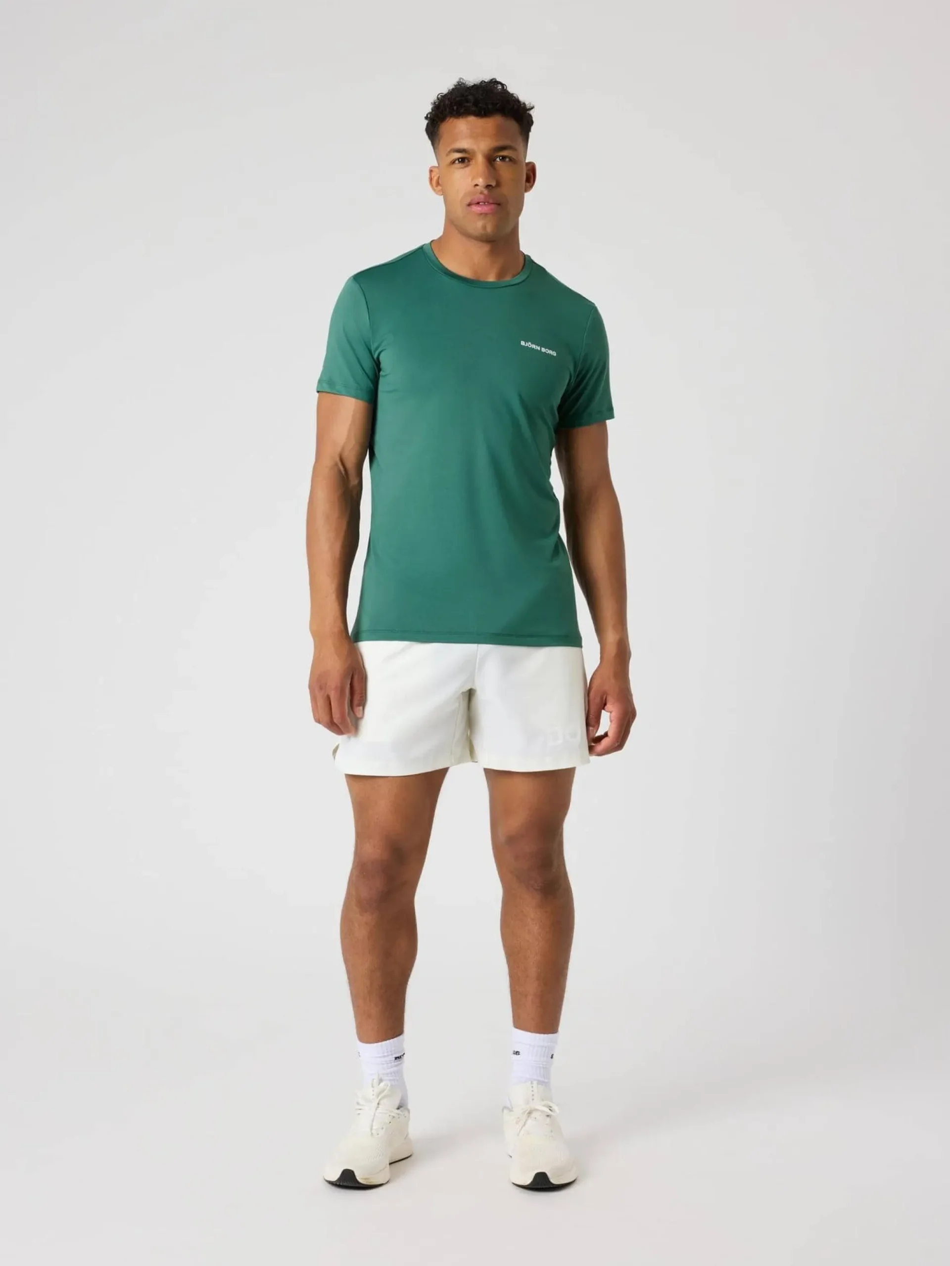 Björn Borg T-Shirts|Gym & Träning * Borg Graphic T-hirt Mallard Green