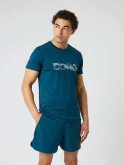 Björn Borg T-Shirts|Gym & Träning * Borg Graphic T-hirt Reflecting Pond