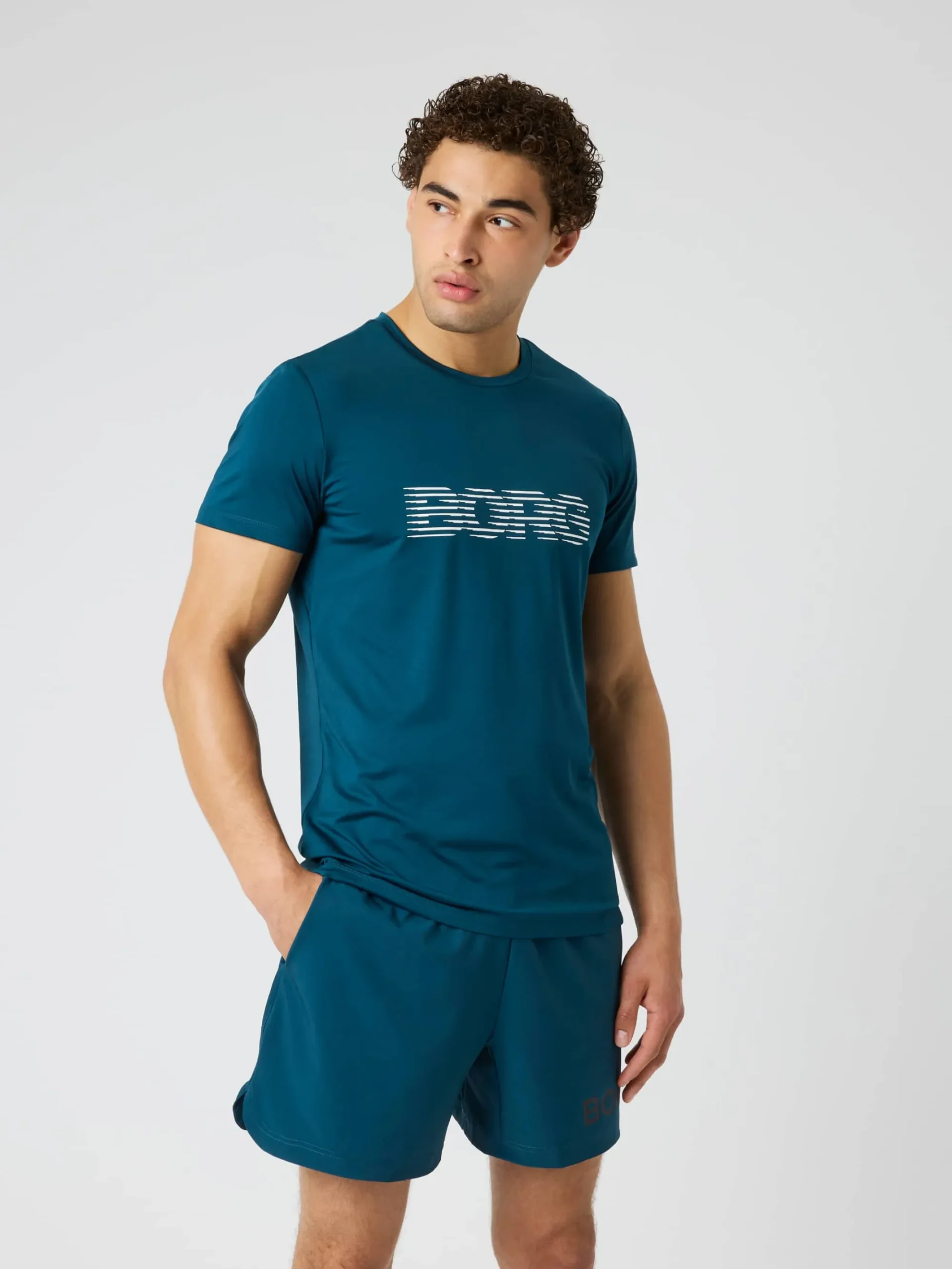 Björn Borg T-Shirts|Gym & Träning * Borg Graphic T-hirt Reflecting Pond