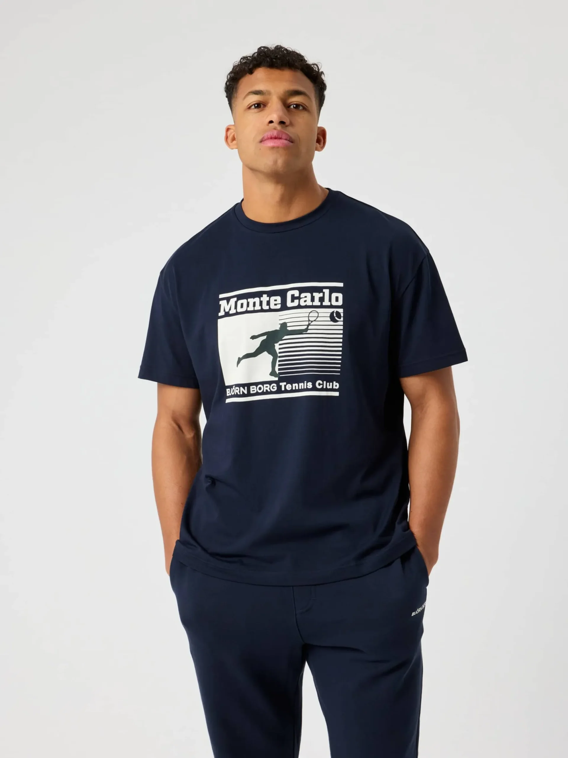Björn Borg T-Shirts * Borg Gy Overized T-hirt Night Sky