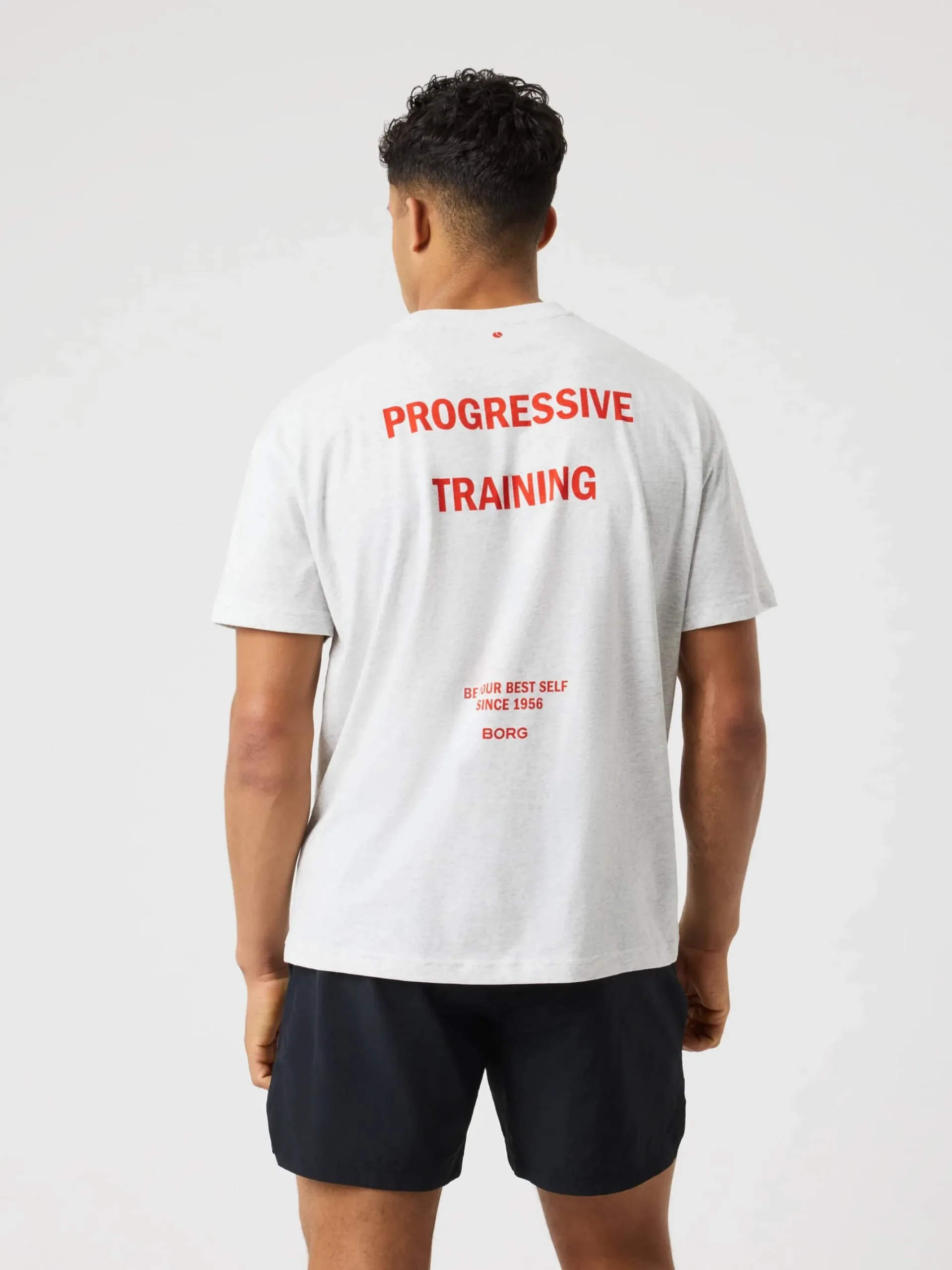 Björn Borg T-Shirts|Gym & Träning * Borg Gy Overized T-hirt Ultra Light Grey Melange