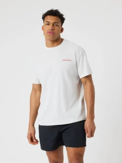 Björn Borg T-Shirts|Gym & Träning * Borg Gy Overized T-hirt Ultra Light Grey Melange