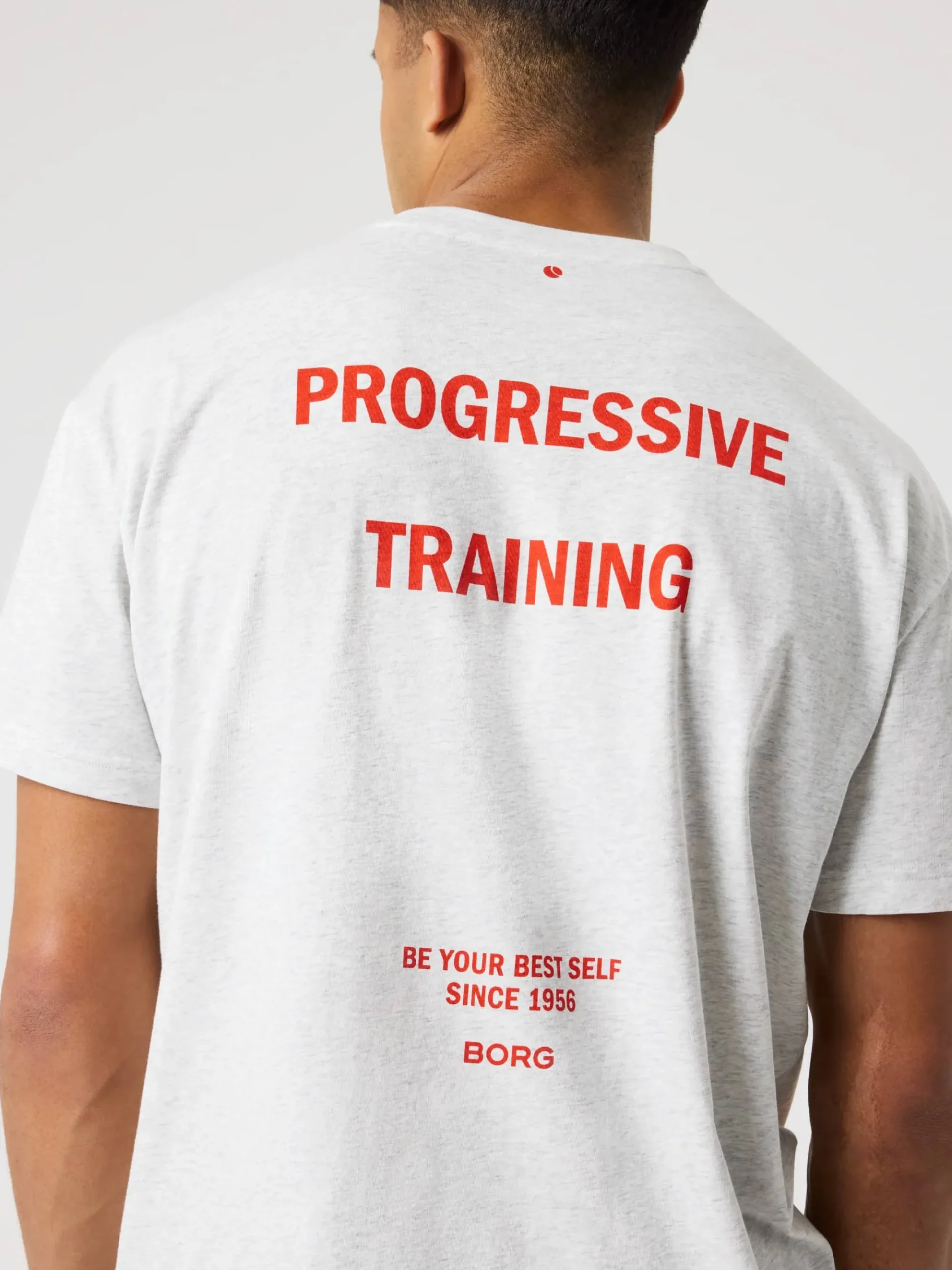 Björn Borg T-Shirts|Gym & Träning * Borg Gy Overized T-hirt Ultra Light Grey Melange