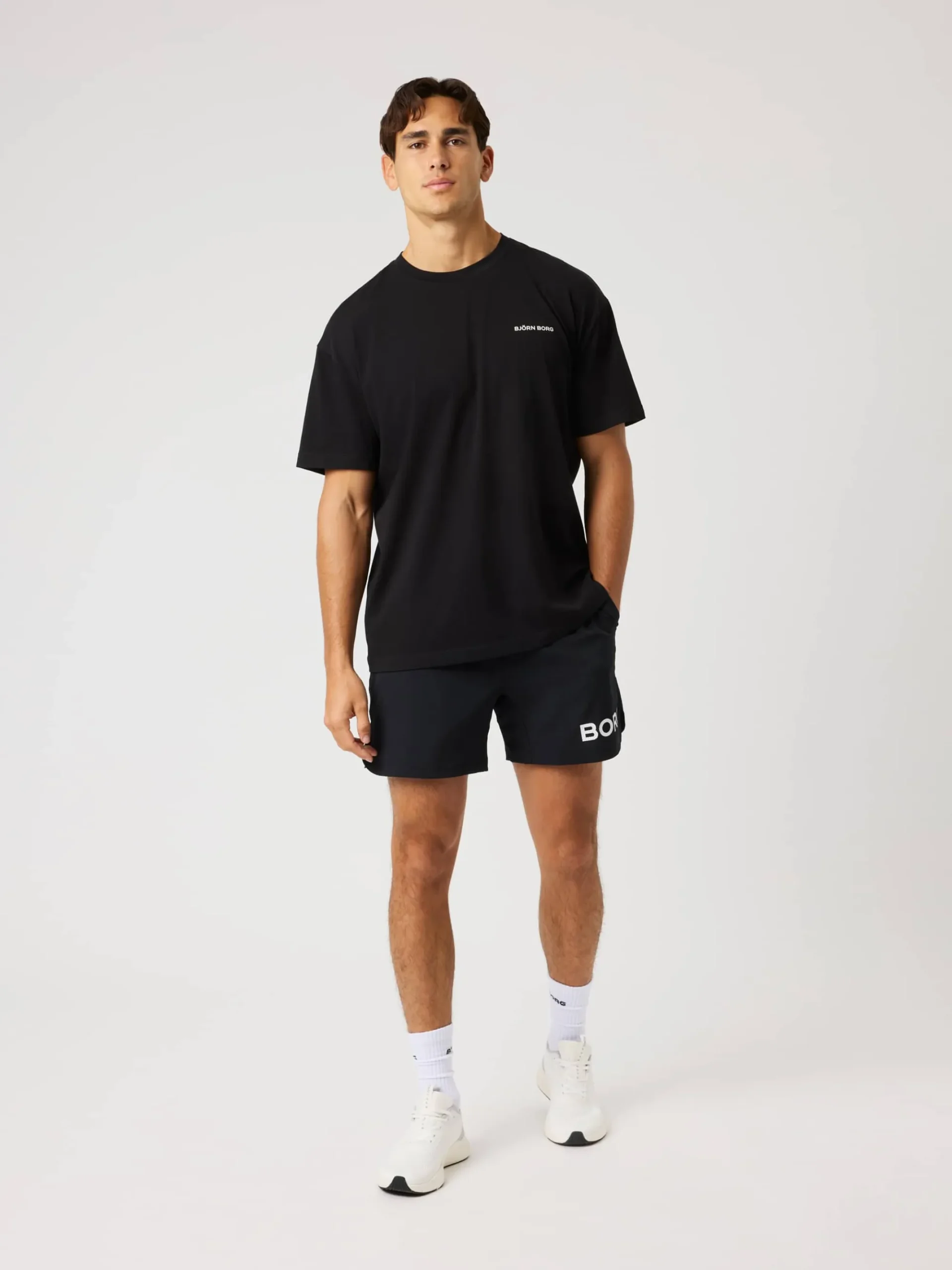 Björn Borg T-Shirts|Gym & Träning * Borg Gy Overized T-hirt Black Beauty