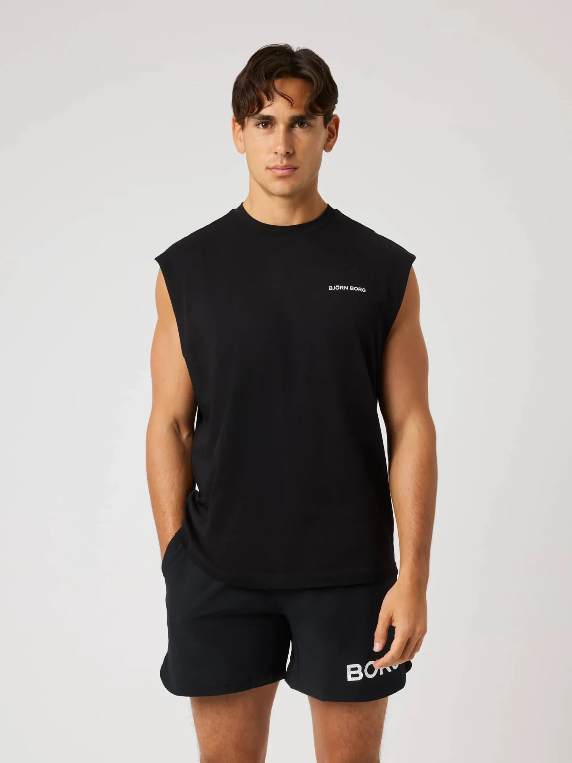 Björn Borg Tank Tops|Gym & Träning * Borg Gy eevee T-hirt Black Beauty