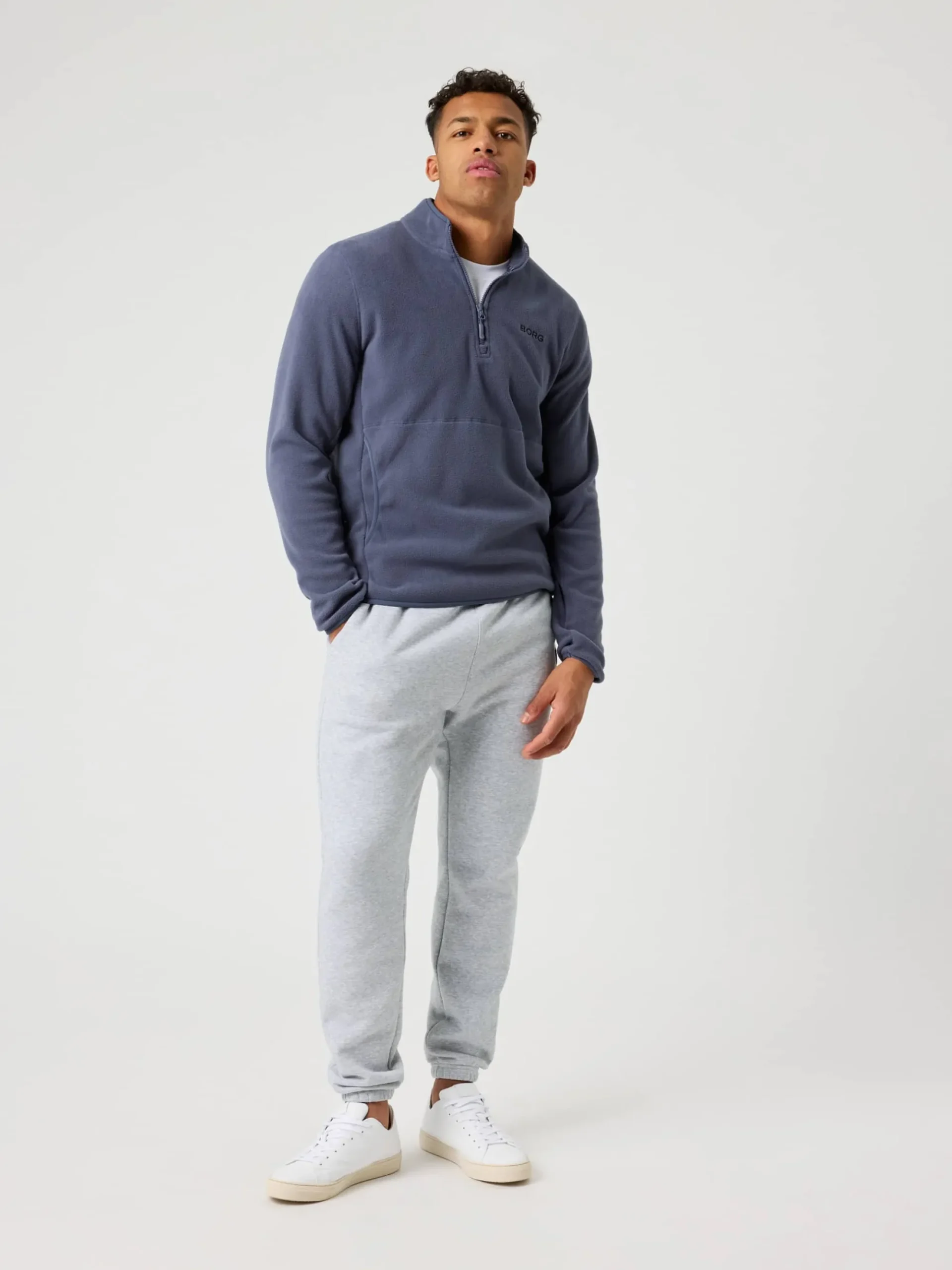Björn Borg Jackor|Tröjor * Borg Haf Zip Feece Odyssey Gray