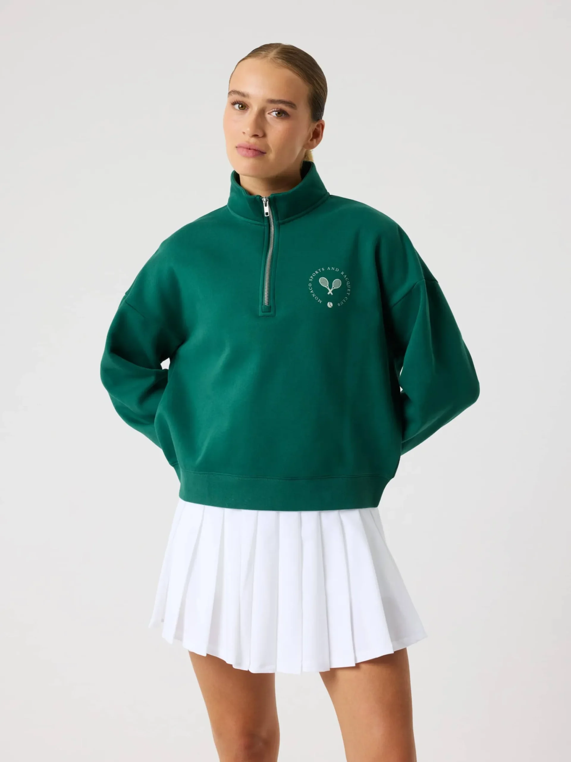 Björn Borg Tröjor|Tennis & Padel * Borg Hafzip weathirt Posy Green