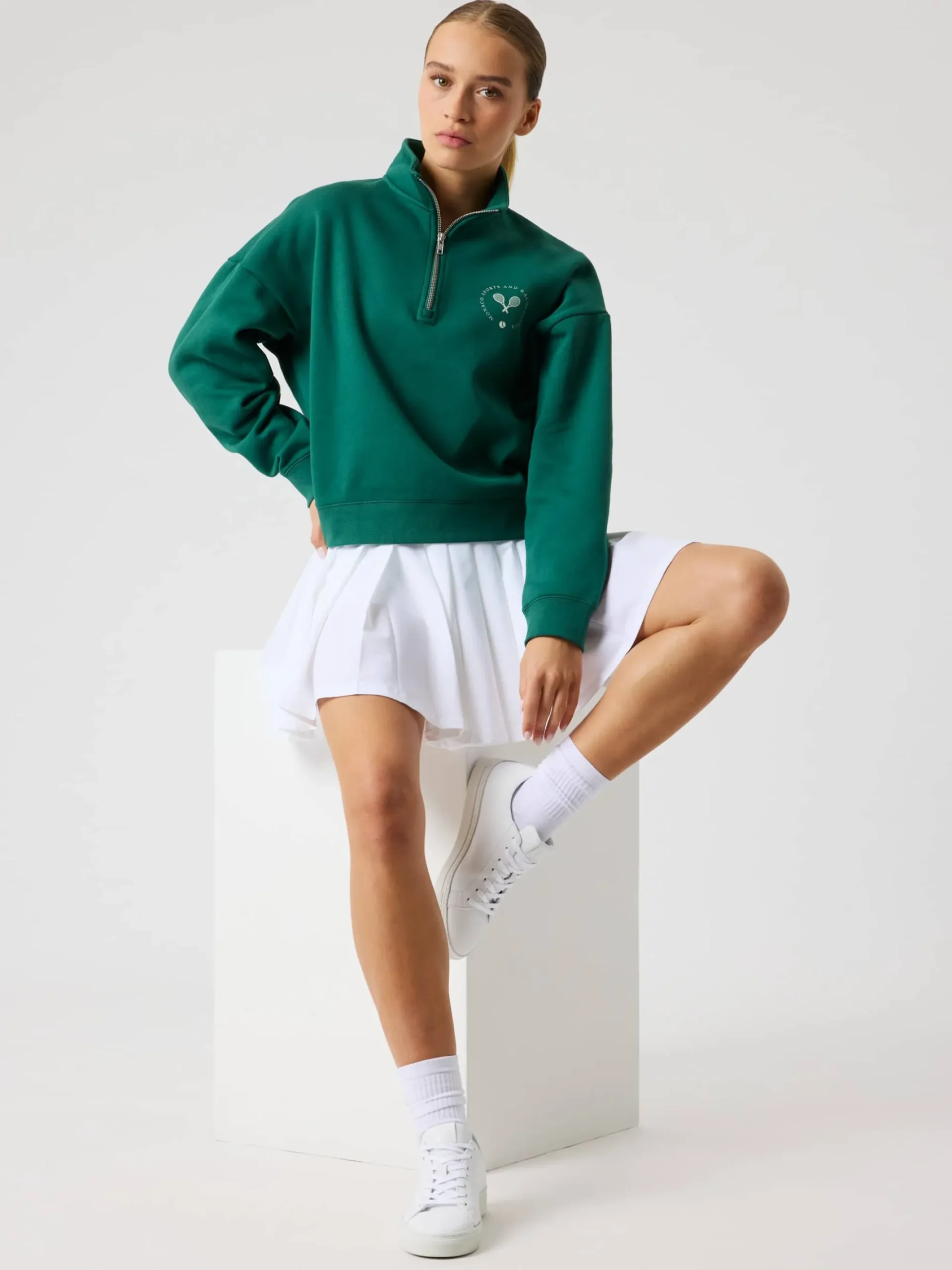 Björn Borg Tröjor|Tennis & Padel * Borg Hafzip weathirt Posy Green