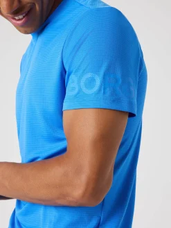 Björn Borg T-Shirts|Gym & Träning * Borg ight T-hirt Palace Blue