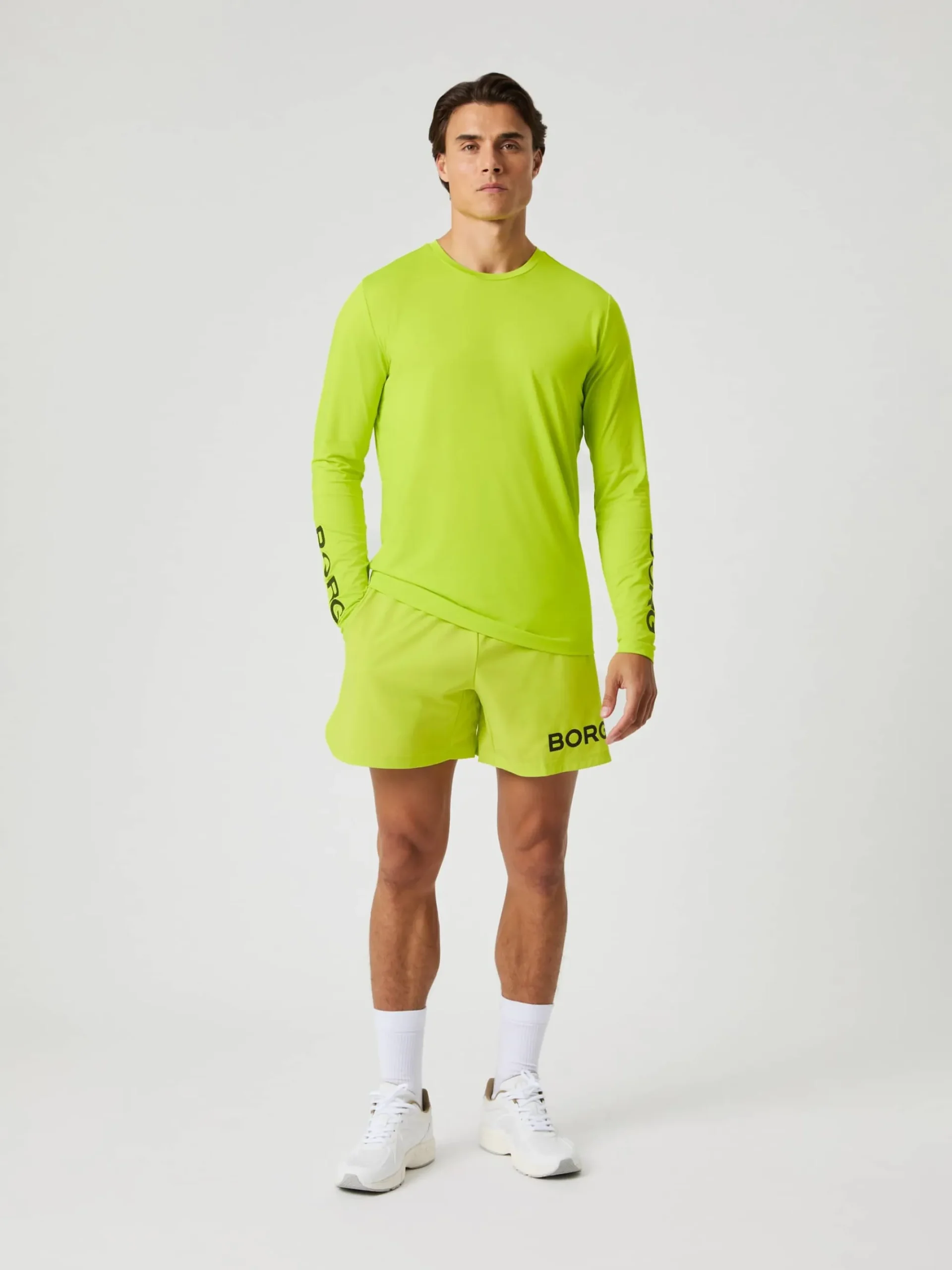 Björn Borg T-Shirts * Borg ong eeve T-hirt Acid Lime