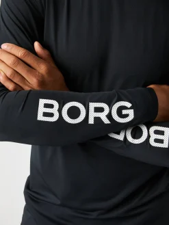 Björn Borg T-Shirts|Gym & Träning * Borg ong eeve T-hirt Black Beauty