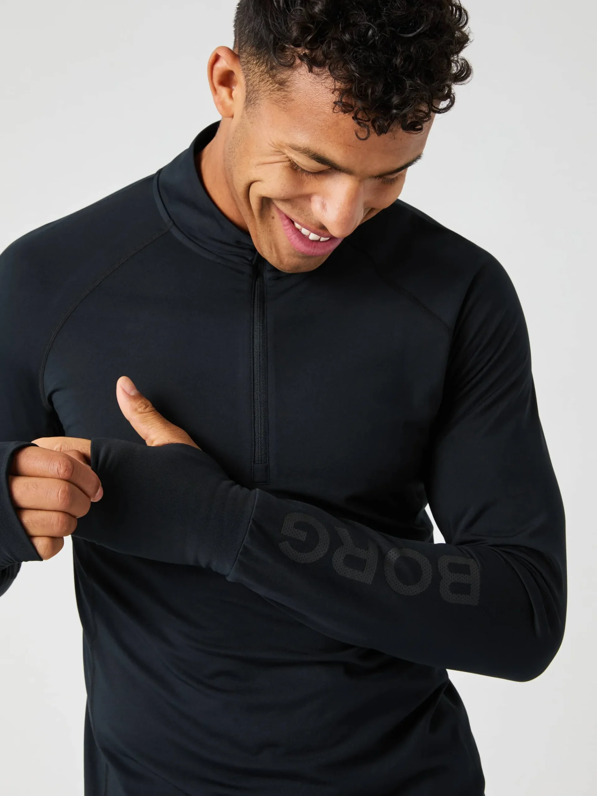 Björn Borg Gym & Träning|Tröjor * Borg idayer Haf Zip Black Beauty