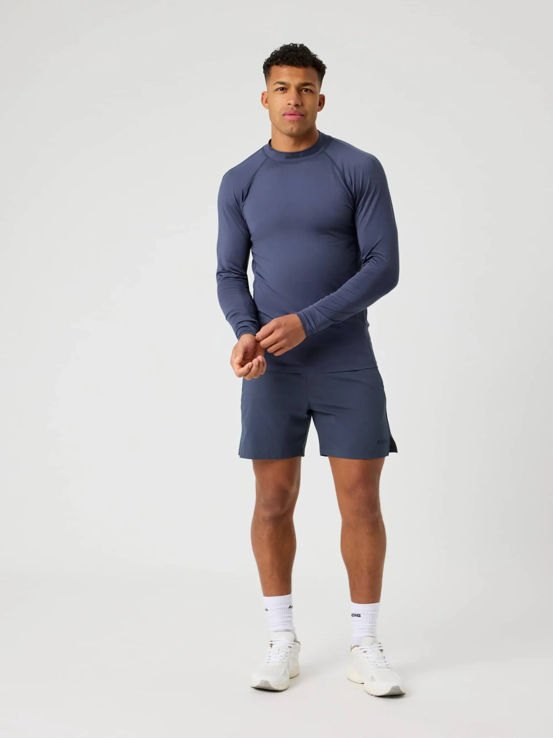 Björn Borg T-Shirts|Tröjor * Borg ock Neck T-hirt Odyssey Gray