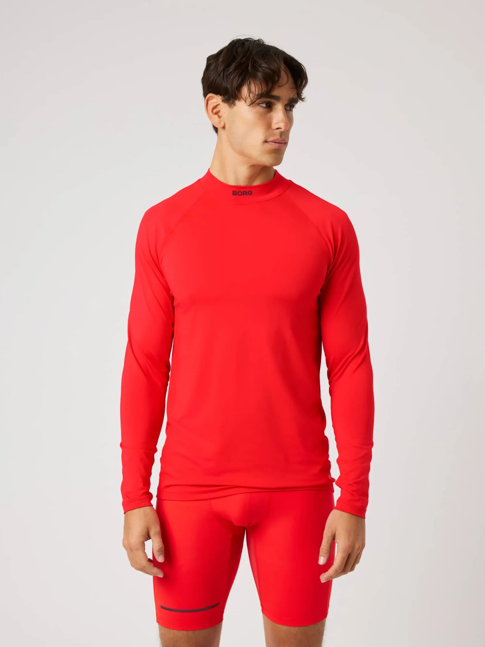 Björn Borg T-Shirts|Gym & Träning * Borg ock Neck T-hirt Flame Scarlet