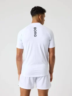 Björn Borg T-Shirts|Tennis & Padel * Borg ock Neck T-hirt Brilliant White