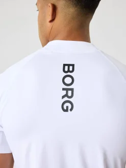 Björn Borg T-Shirts|Tennis & Padel * Borg ock Neck T-hirt Brilliant White