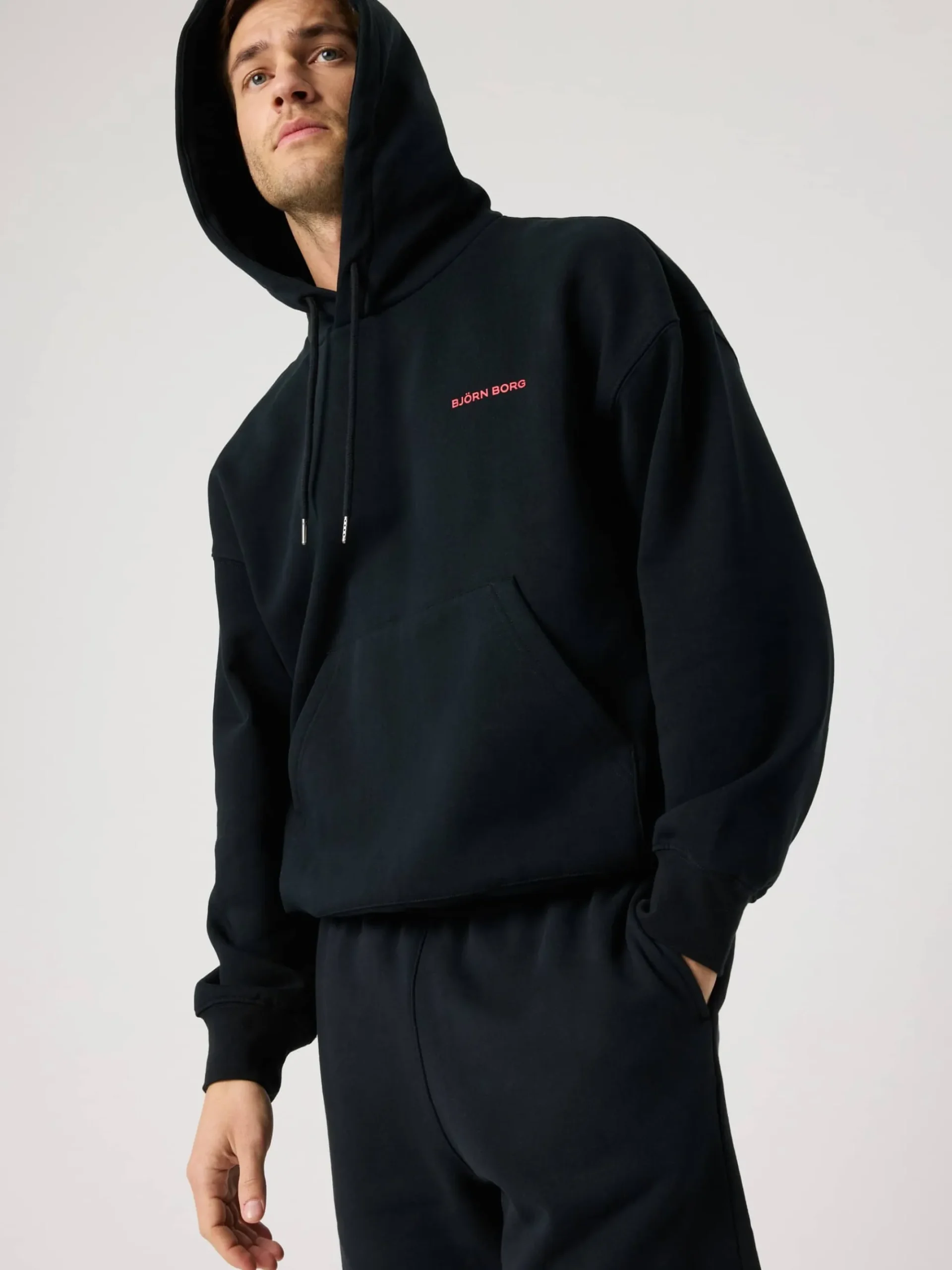 Björn Borg Gym & Träning|Hoodies * Borg Overized Hoodie Black Beauty