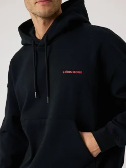 Björn Borg Gym & Träning|Hoodies * Borg Overized Hoodie Black Beauty